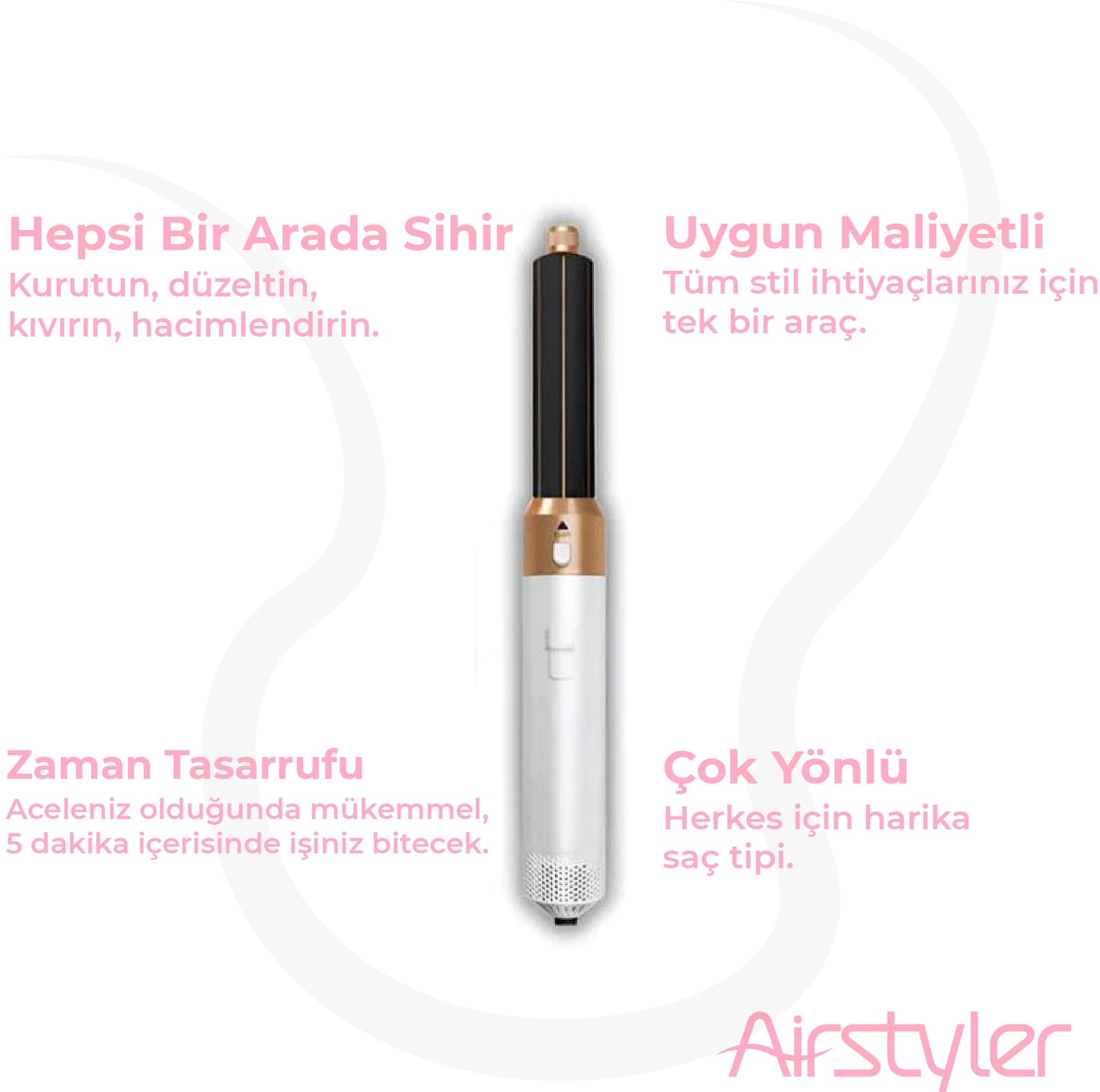 AirStyler™ 5'i 1 Arada Saç Şekillendirici
