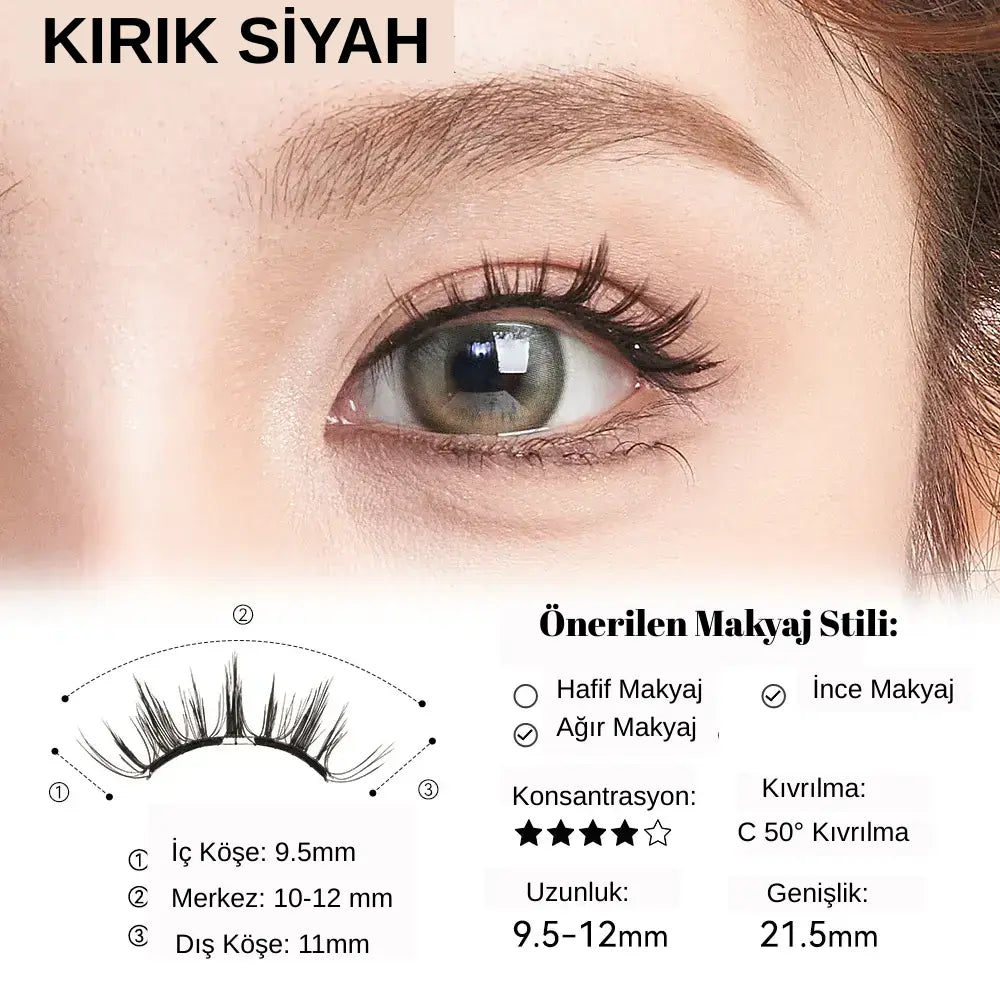 Maglash Manyetik Kirpik Kiti Airstyler